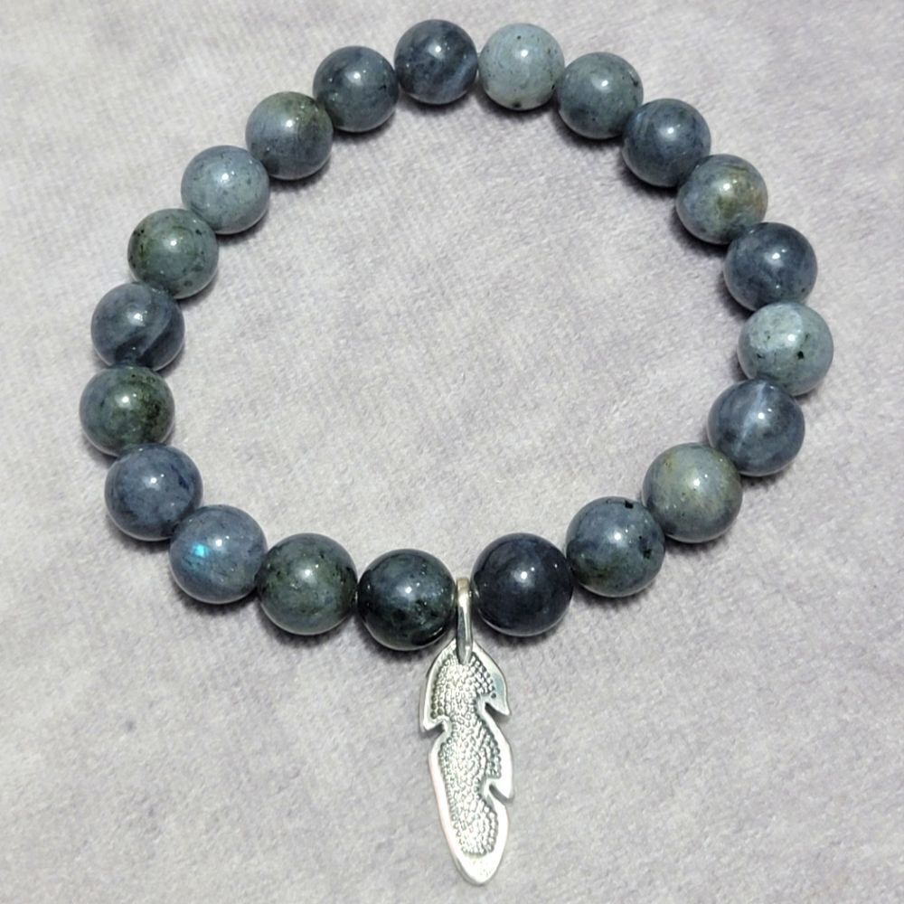 Malagasy Labradorite Beaded Bracelet‎